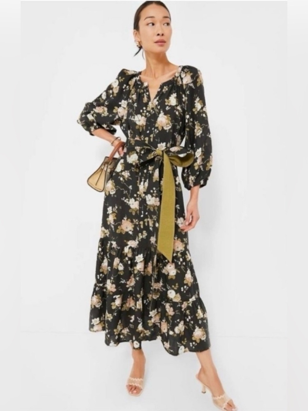 NWT Tuckernuck Midnight Garden Lyles Floral Maxi Dress - Picture 4 of 8